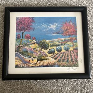 Jean Claude Picot 1998 OCTOBER SUR LA COTE D'AZUR SERIOLITHOGRAPH